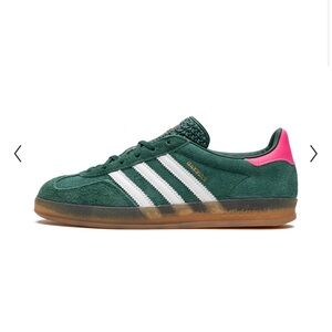 GAZELLE INDOOR WMNS
COLLEGIATE GREEN / LUCID PINK